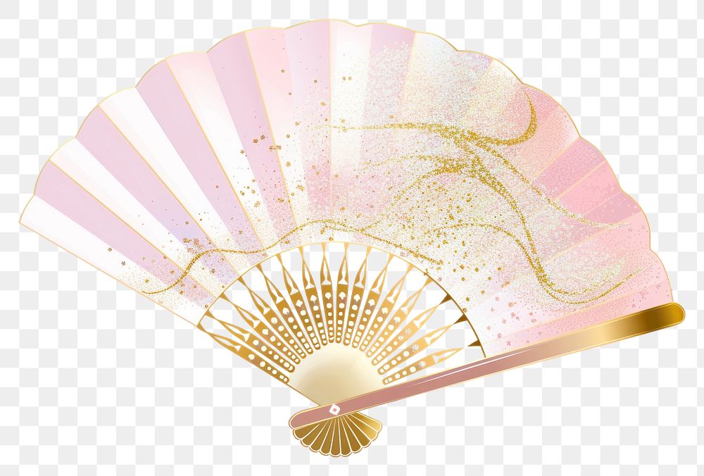 PNG Chinese fan white background furniture pattern.