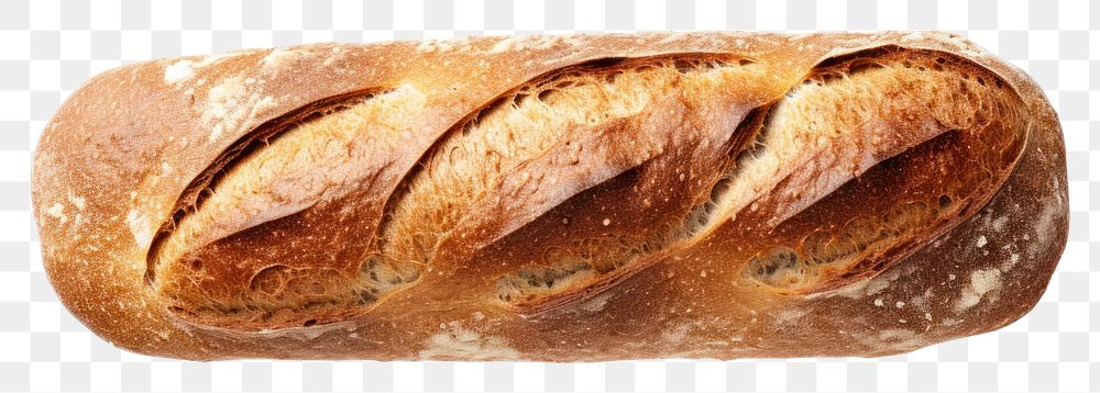 PNG Baguette bread food viennoiserie.