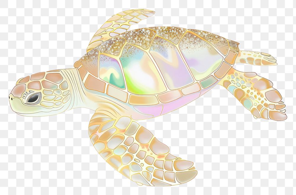 PNG Sea turtle chinese cute reptile animal white background.