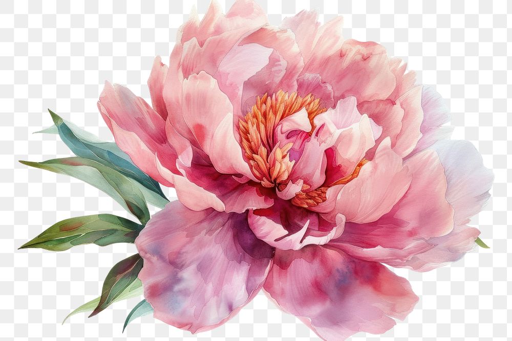 PNG A peony flower blossom plant rose.