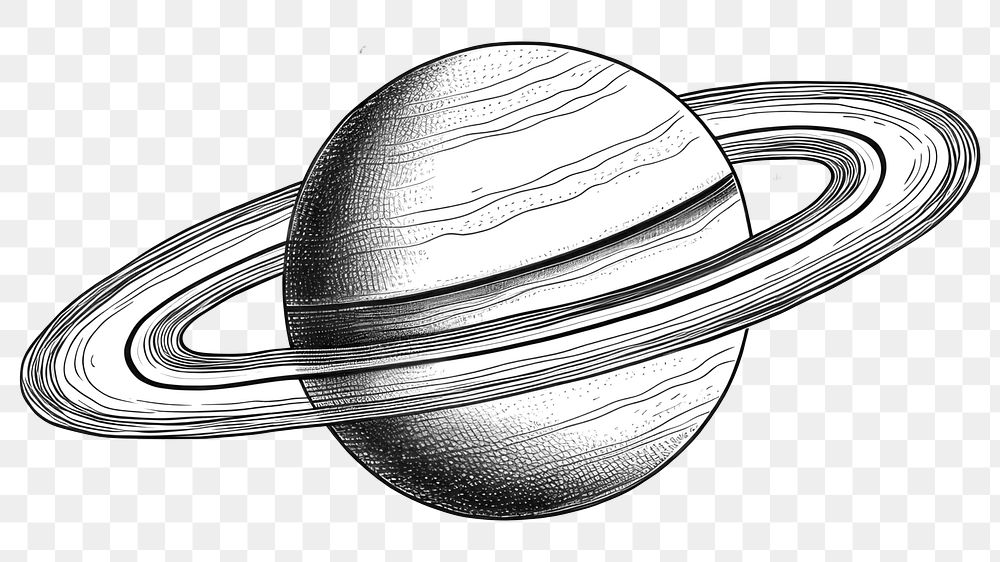 PNG Saturn astronomy drawing space.