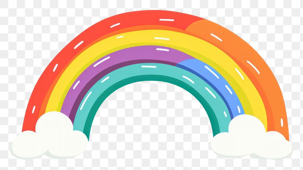 PNG Rainbow toy white background creativity.