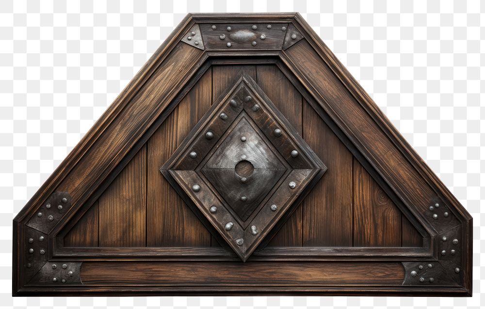 PNG Diamond wood ornate door.