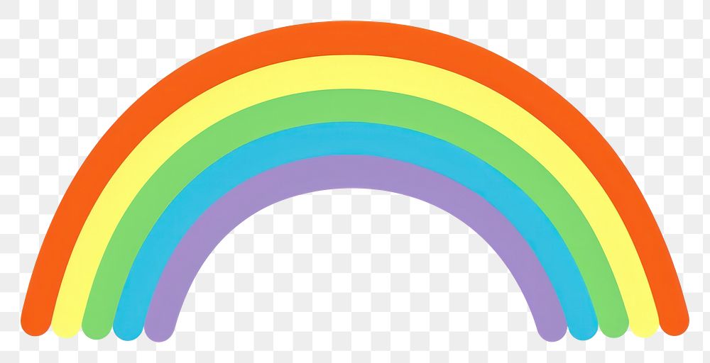 PNG Illustration of a simple rainbow logo art creativity.