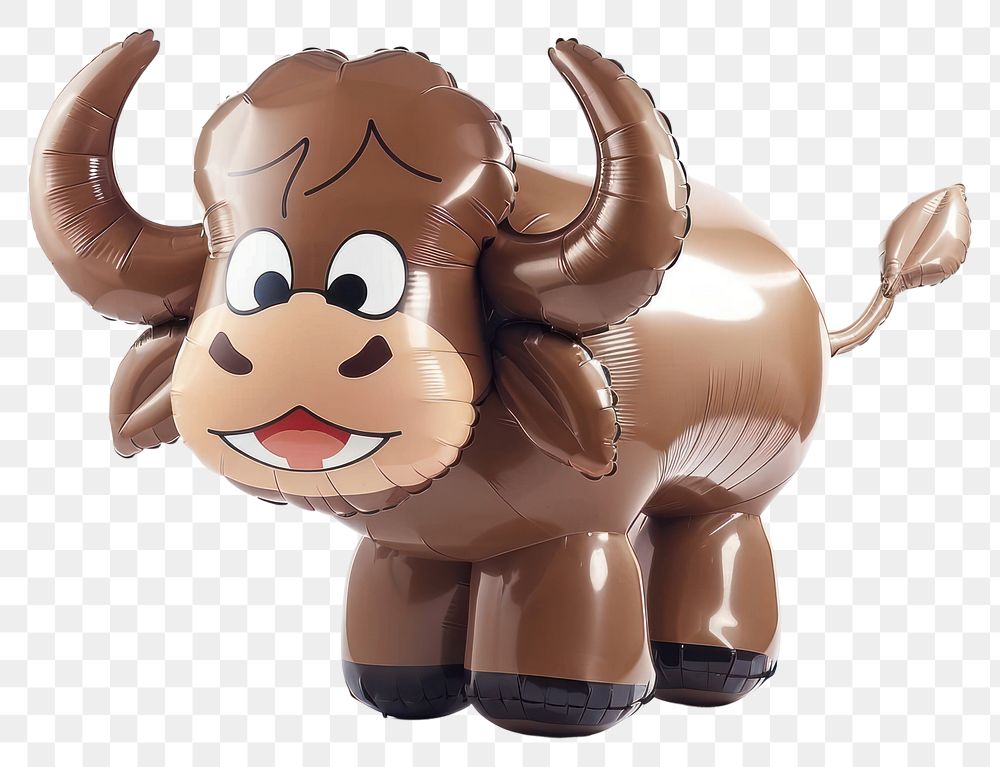 PNG Wild buffalo made from balloon figurine mammal animal.
