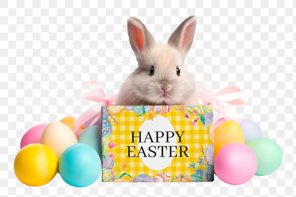 PNG Easter bunny, transparent background