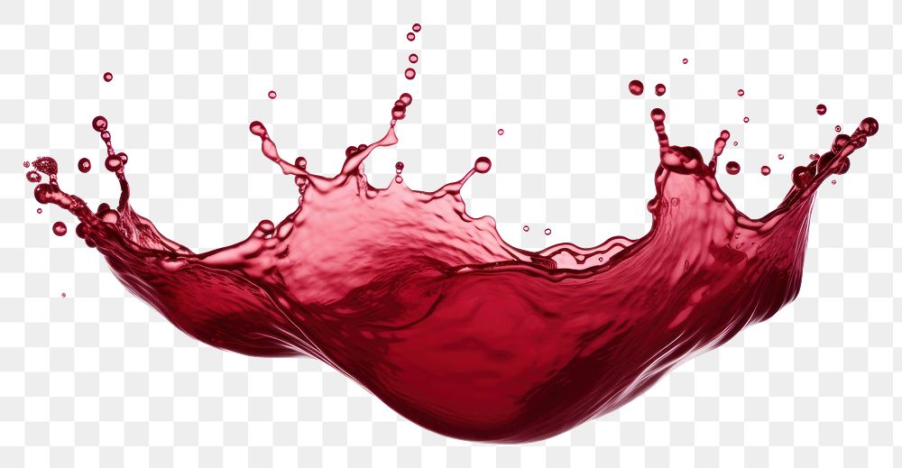 PNG Solid maroon water white background refreshment splattered.