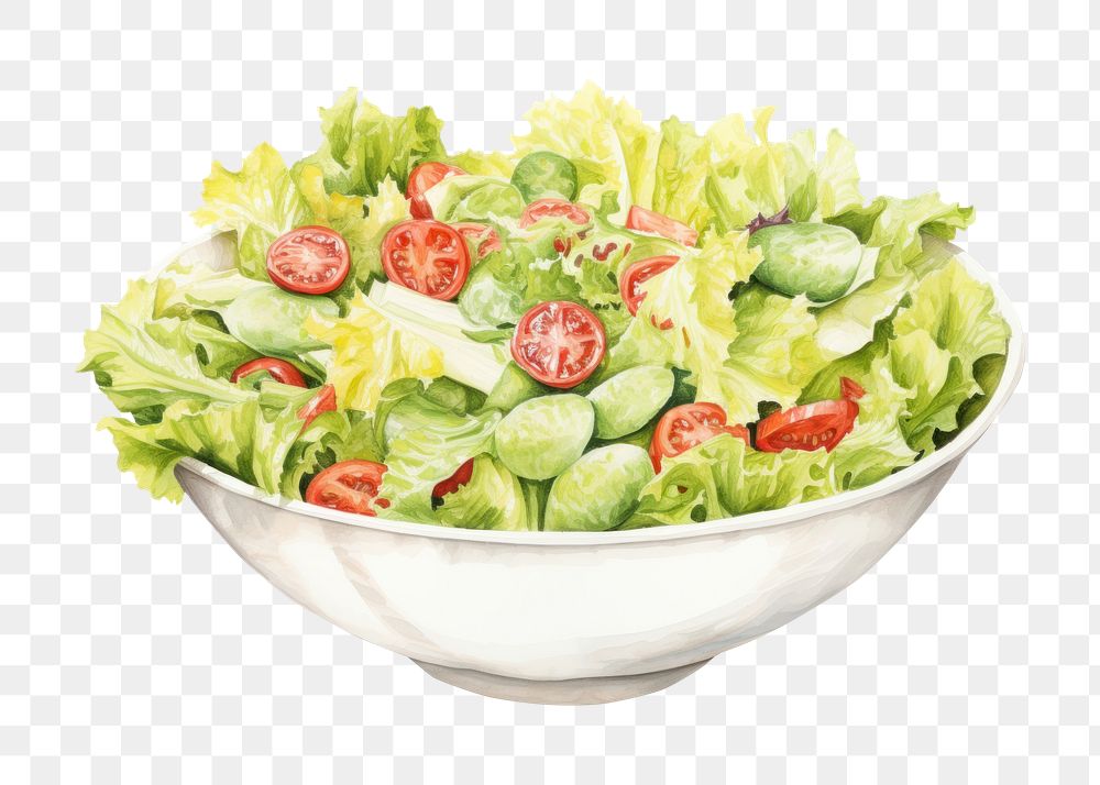 PNG Salad vegetable lettuce plant.