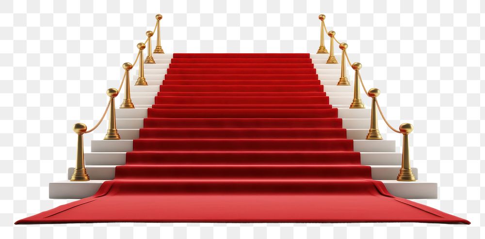 PNG A red carpet architecture staircase flooring.