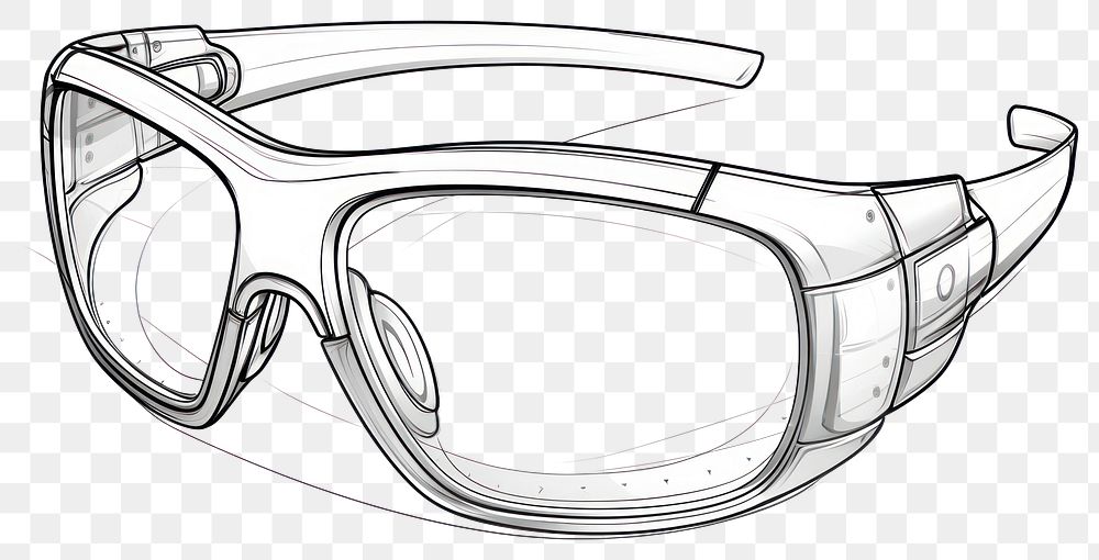 PNG Glasses drawing sketch illustrated.