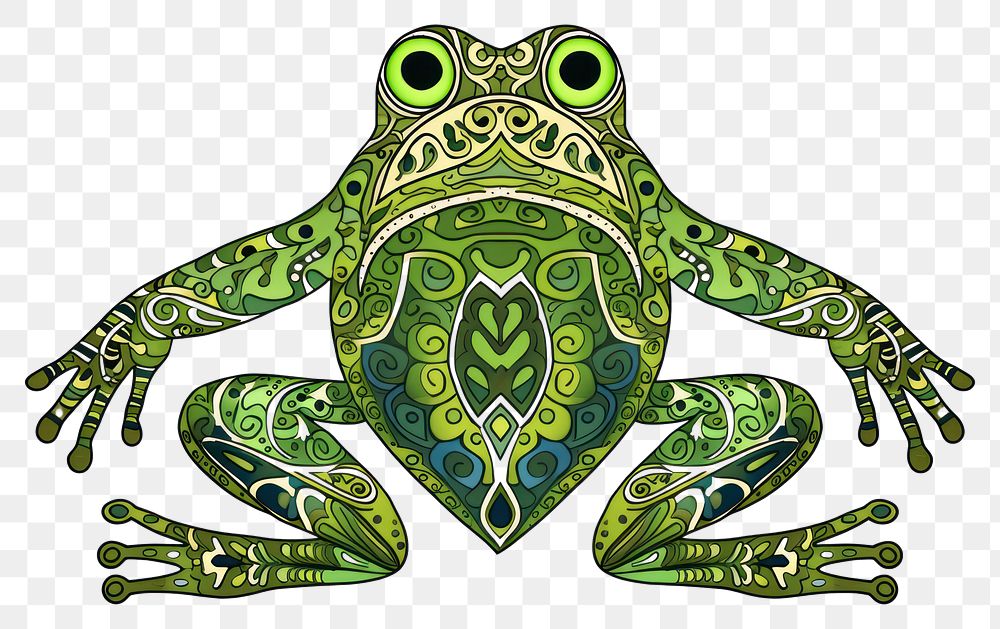 PNG Frog amphibian animal creativity.