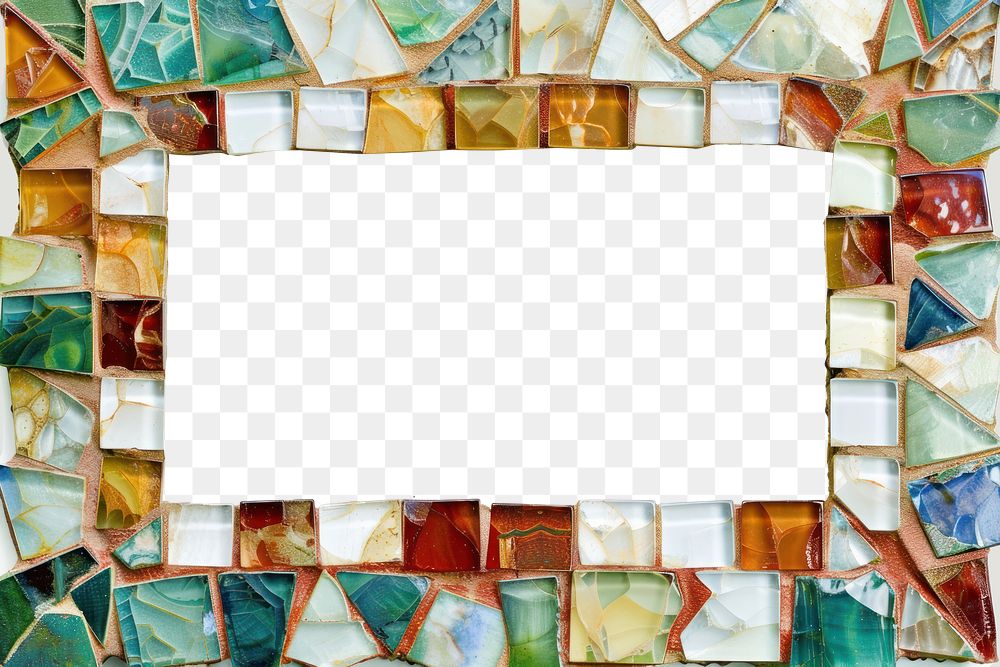 PNG Art nouveau mosaic backgrounds rectangle.