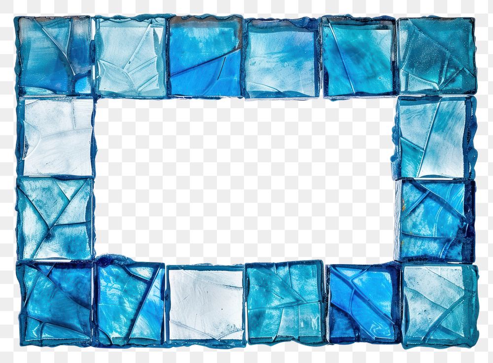 PNG Blue iridescent square backgrounds rectangle turquoise.