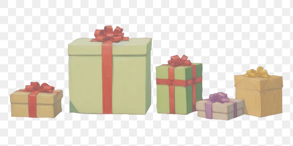 PNG Christmas presents christmas gift box.
