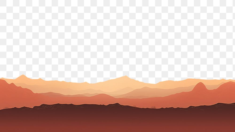 PNG Simple desert border sunset backgrounds outdoors.