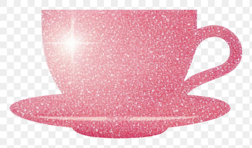 PNG Coffee cup icon saucer drink pink.
