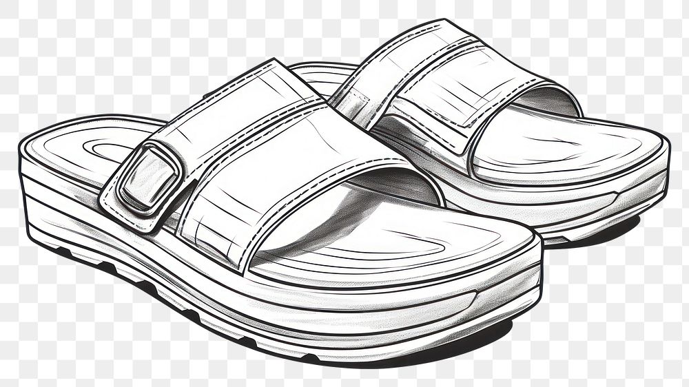 PNG Footwear drawing sketch shoe.