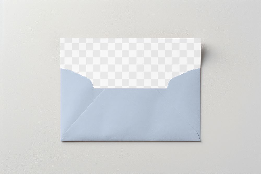 Invitation card png product mockup, transparent design