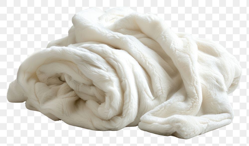 PNG Soft white blanket wool white background softness.