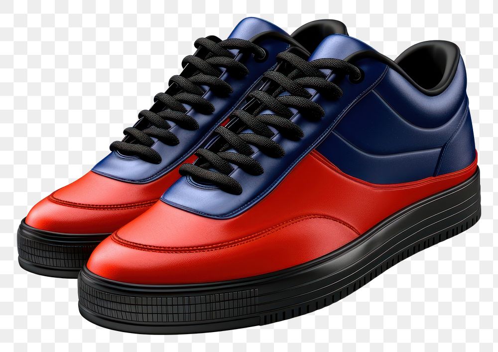 PNG Black red blue Sneaker footwear sneaker shoe.