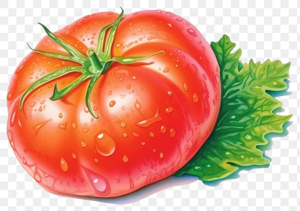 PNG Fresh tomato vegetable plant food.