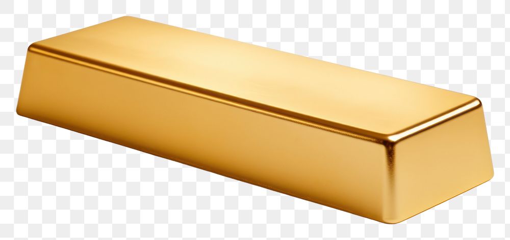 PNG Gold rectangle gemstone treasure.
