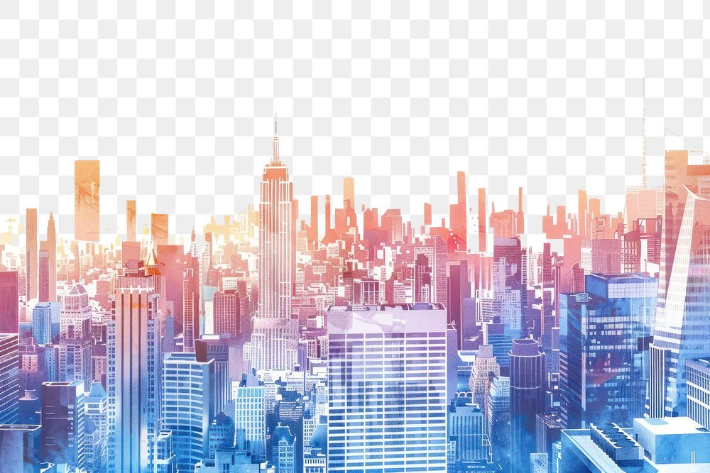 PNG New york city architecture backgrounds cityscape.