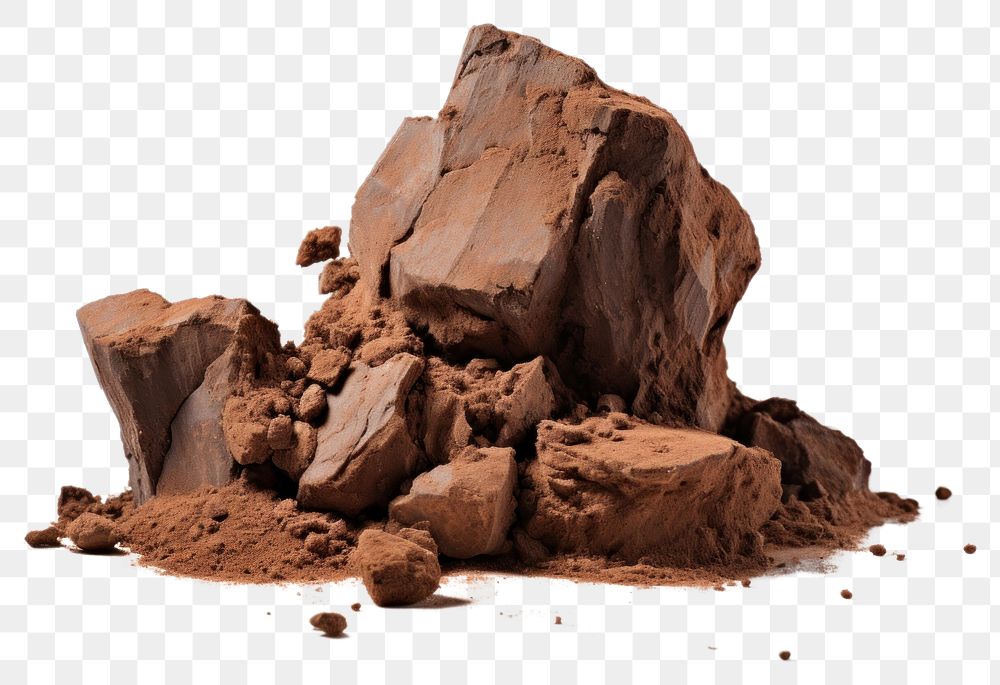 PNG Chunks dirt chocolate dessert rock.