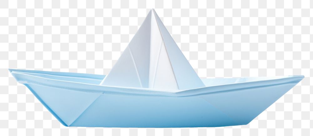 PNG One paper boat vehicle origami white background.