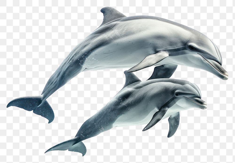 PNG Dolphin with baby animal mammal fish.