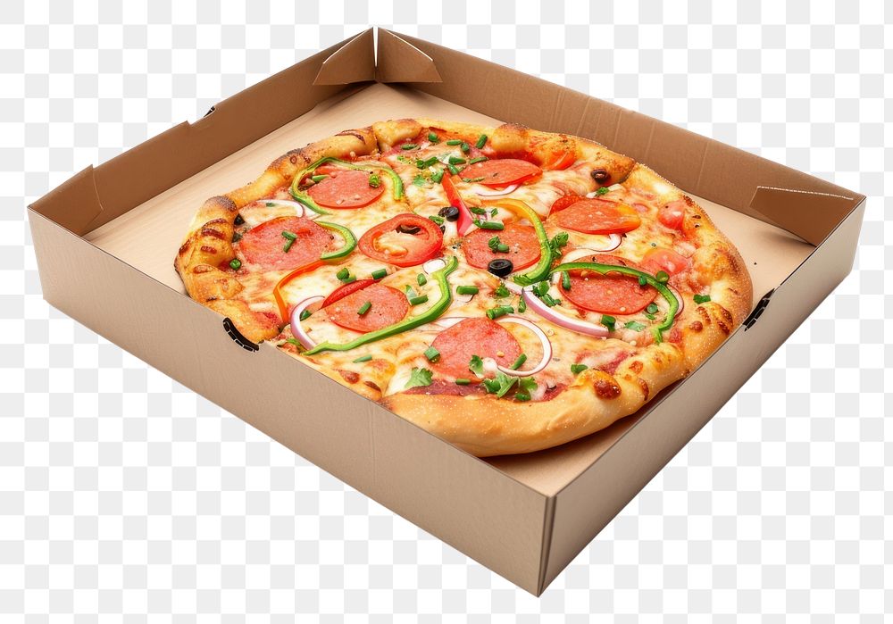 PNG Food deliver pizza white background pepperoni.