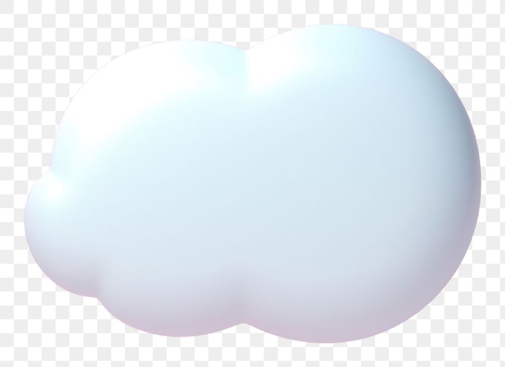 PNG White speech bubble cloudscape softness fluffy.