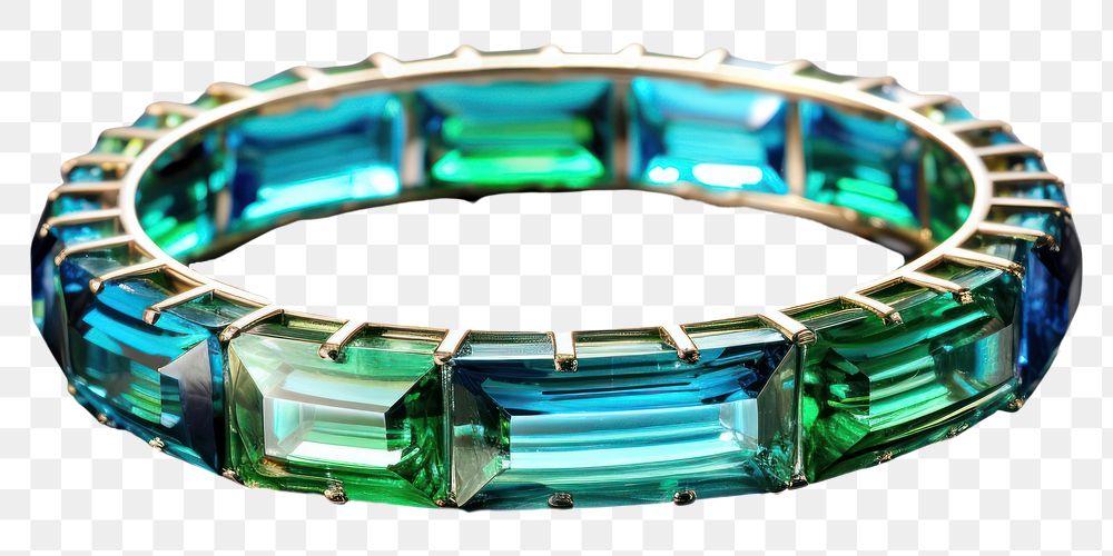 PNG Bracelet gemstone jewelry emerald.