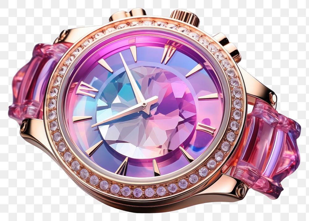 PNG Watch wristwatch gemstone jewelry.