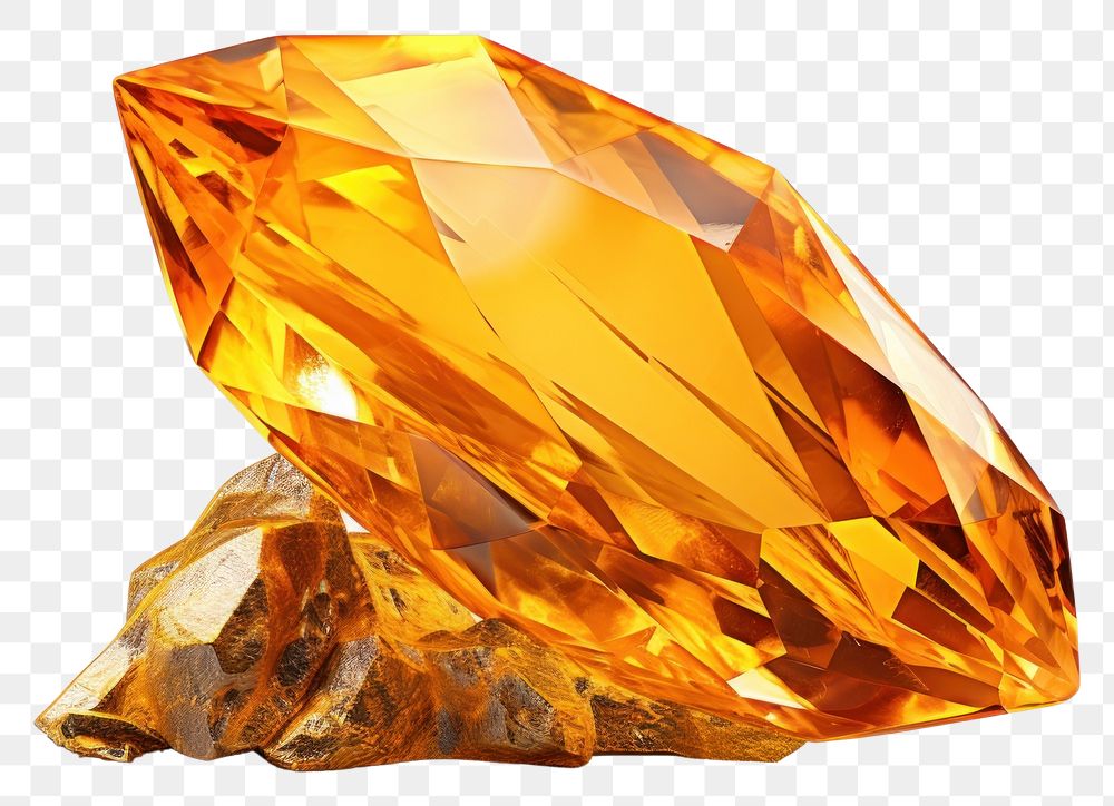 PNG Yellow gemstone jewelry diamond.