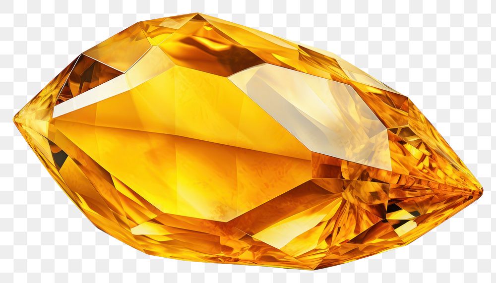 PNG Yellow gemstone crystal jewelry.