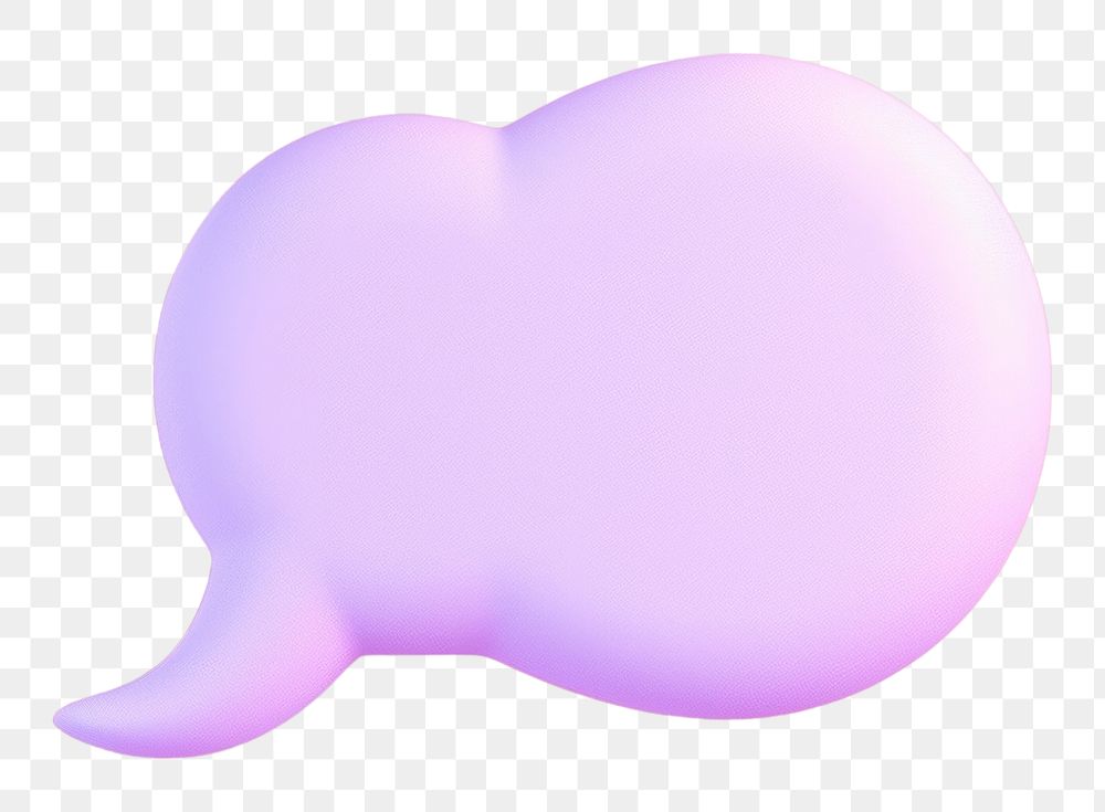 PNG Speech bubble balloon circle purple.