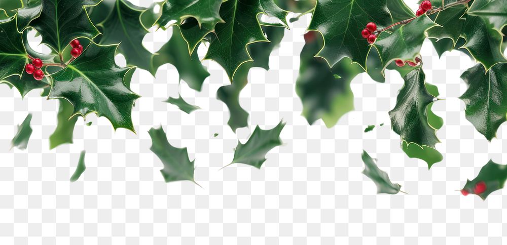 PNG Flying holly leaves border backgrounds outdoors nature.