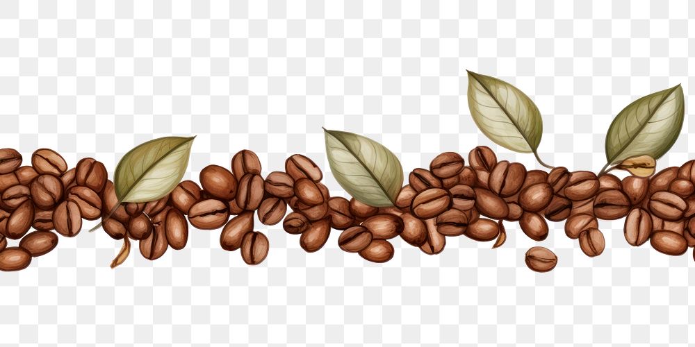 PNG Coffee beans coffee white background coffee beans.
