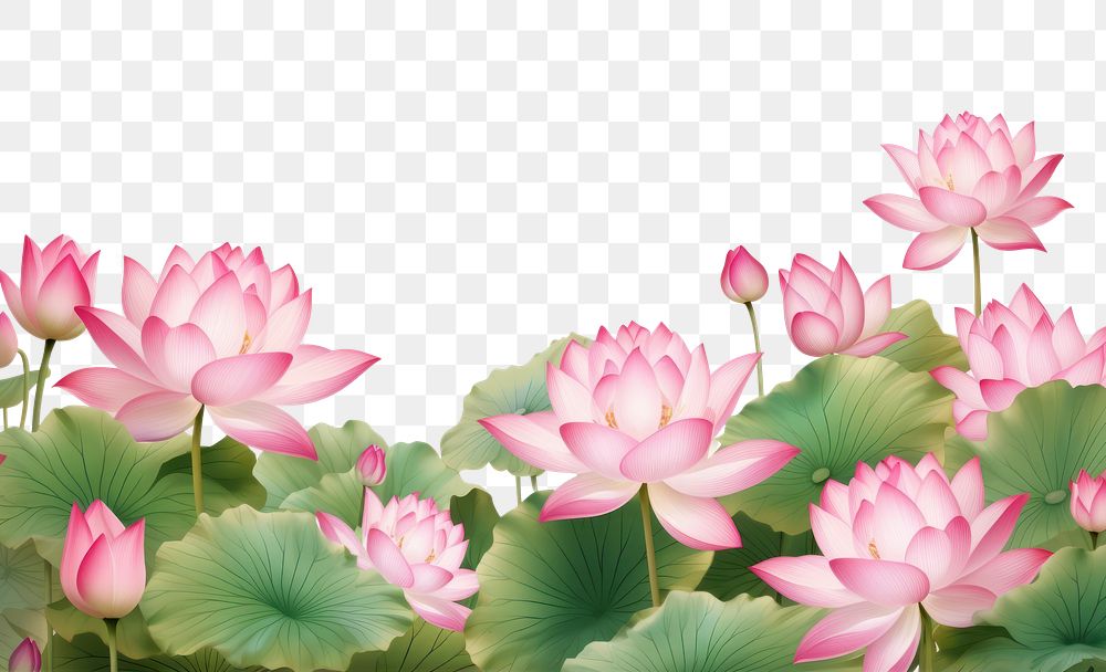 PNG Lotus blossom flower plant.