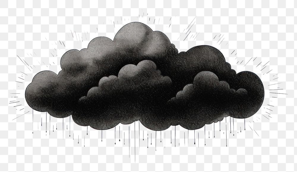 PNG Black cloud celestial drawing hand creativity