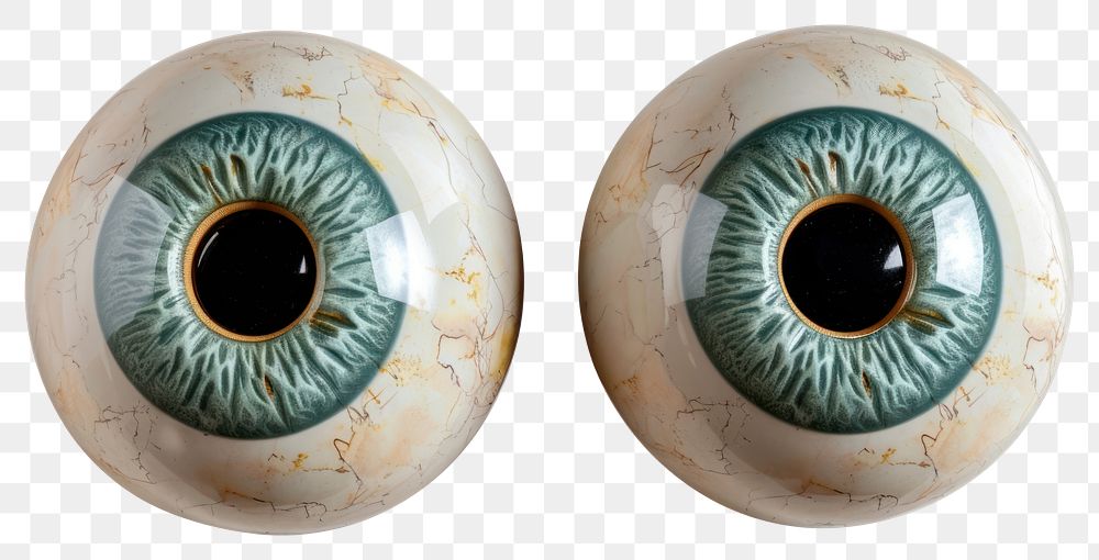 PNG Artificial eyes panoramic porcelain eyeball.