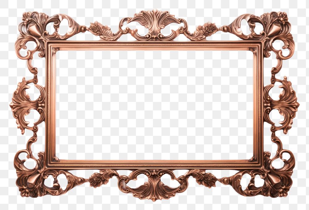 PNG Copper frame white background architecture.