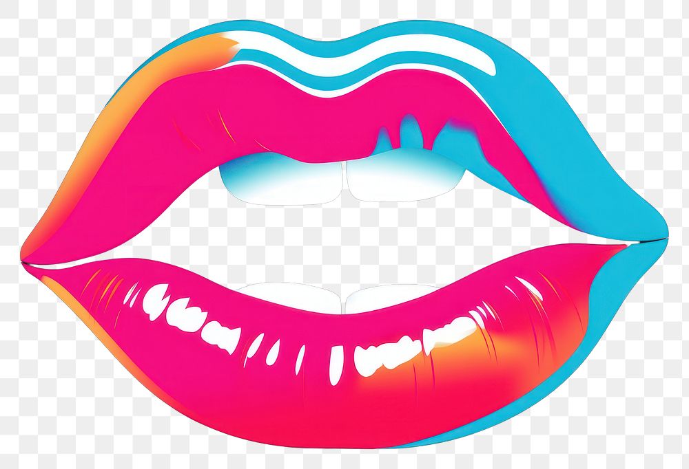 PNG Lips lipstick teeth fun.