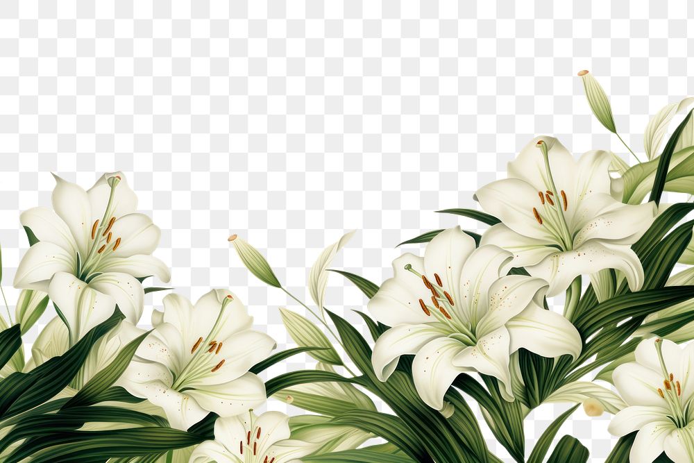 PNG  Lily backgrounds flower plant.
