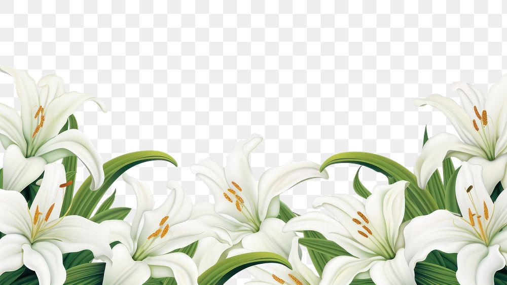 PNG Lily backgrounds flower plant.