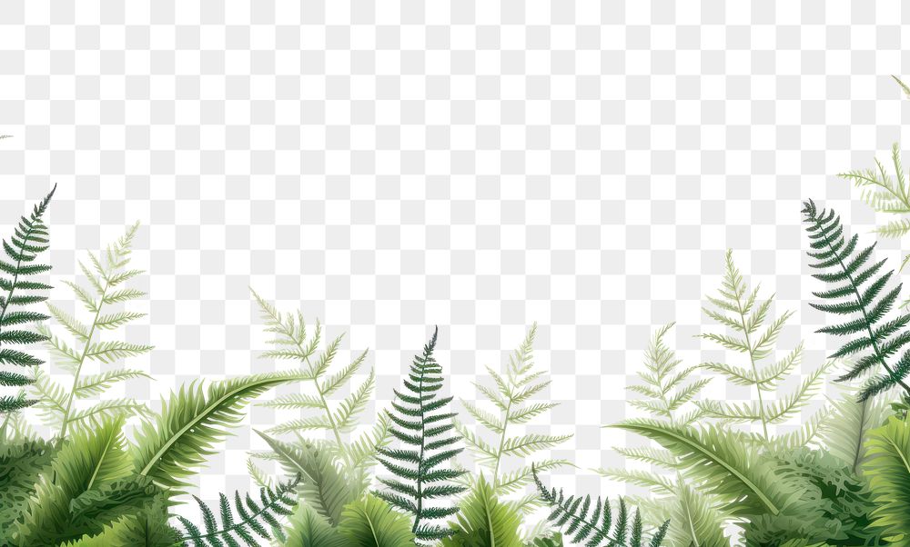 PNG Ferns backgrounds vegetation outdoors.