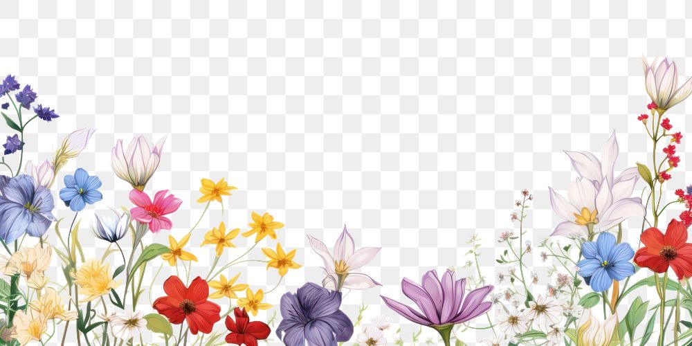 PNG Flowers backgrounds outdoors pattern.