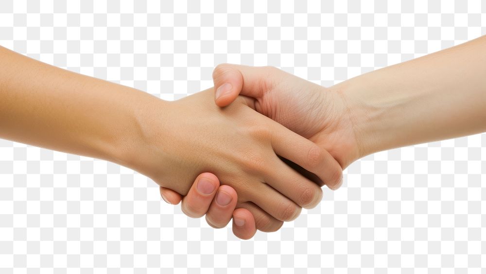 PNG Handshake togetherness agreement greeting.