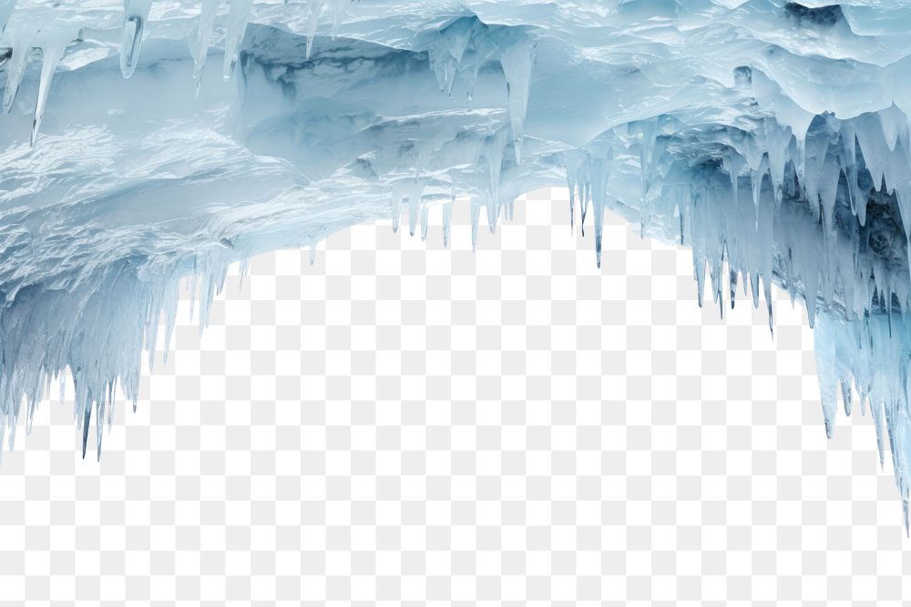PNG Cave icicles ice backgrounds winter.